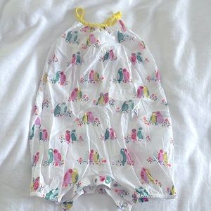 Baby Boden bird romper. Size 6-12 months